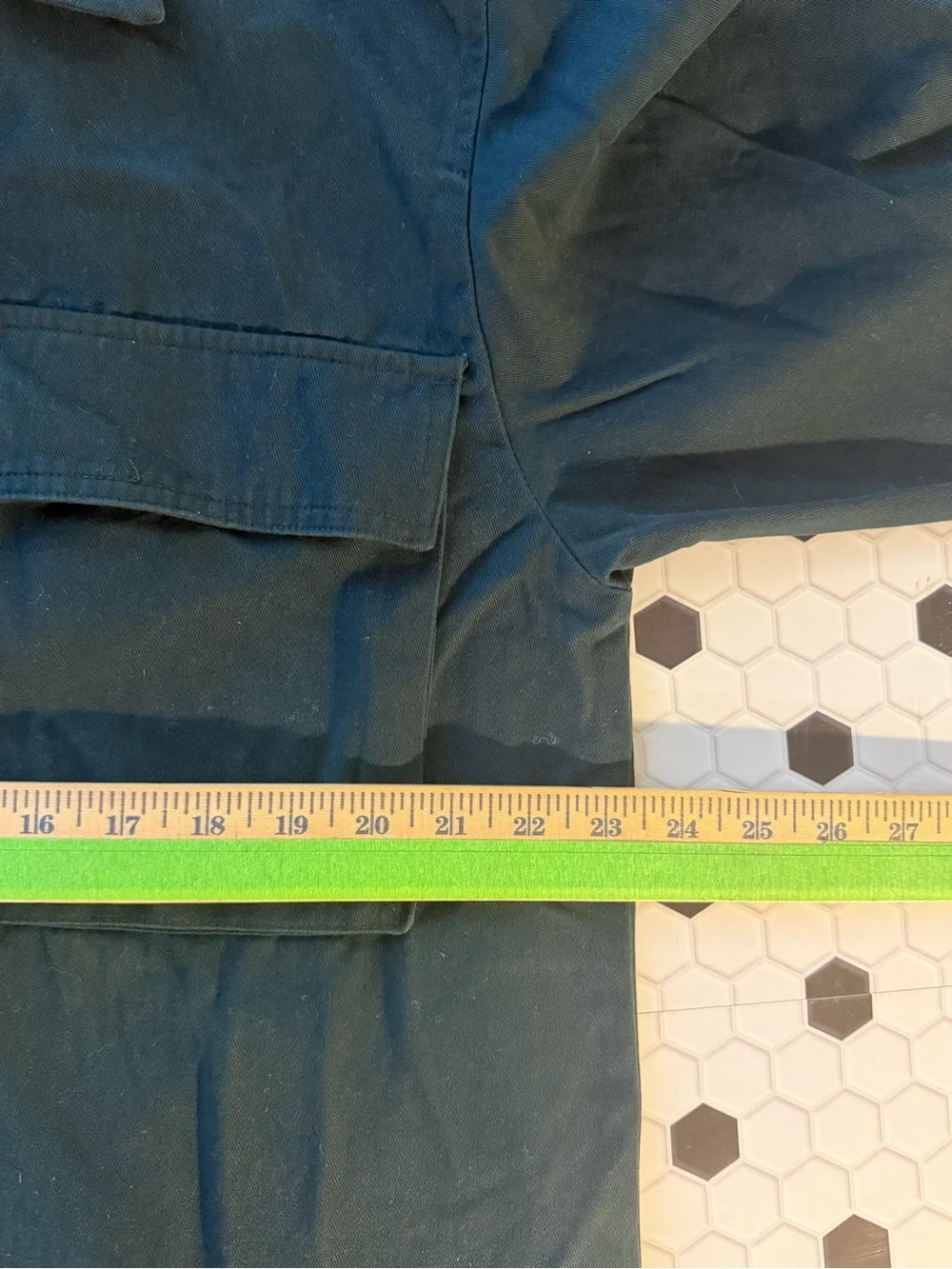 Mode of One Utility Shacket | Women’s Medium | Dark Teal Cotton